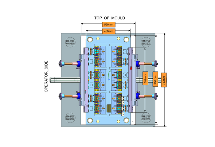 24-Cavity Hot Runner Design