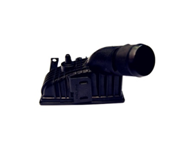 Valve-Integrated Coolant Reservoir Temperature- and vibration-resistant with an integrated flow-chan