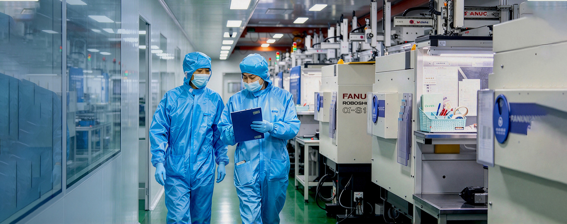 ISO-Compliant Production Environment & Management Systems Class 100,000 GMP Cleanroom + ISO 13485 Ce